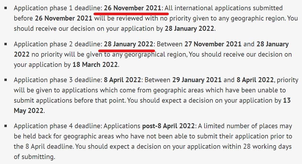 2022年英本申请，越早申请越早拿Offer 注意明年1月就要截止啦！  英国留学 留学 第7张